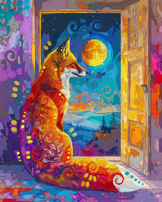 The Lunar Door Fox Mini Print (Ltd. Edition) (102425)