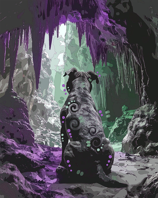 The Mammoth Cave View Pittie Mini Print (Ltd. Edition) (082126)