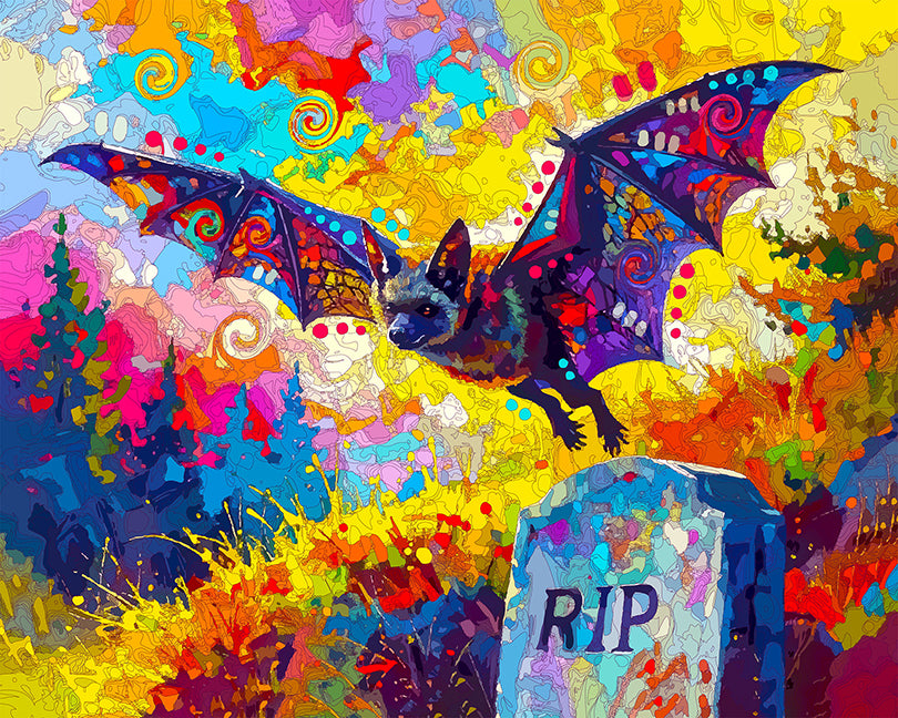 The Memorial Bat Mini Print (Ltd. Edition) (072525)