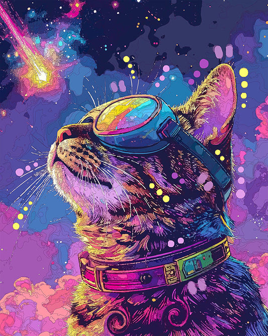 The Meteor Cosmo Cat Mini Print (Ltd. Edition) (040126)