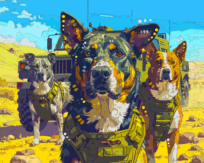 The Military Mutts Mini Print (Ltd. Edition) (080825)