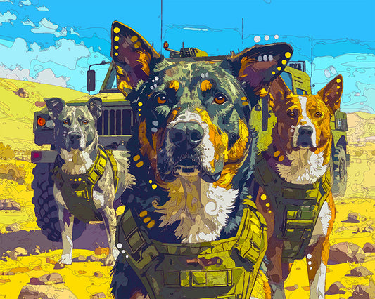 The Military Mutts Mini Print (Ltd. Edition) (080825)
