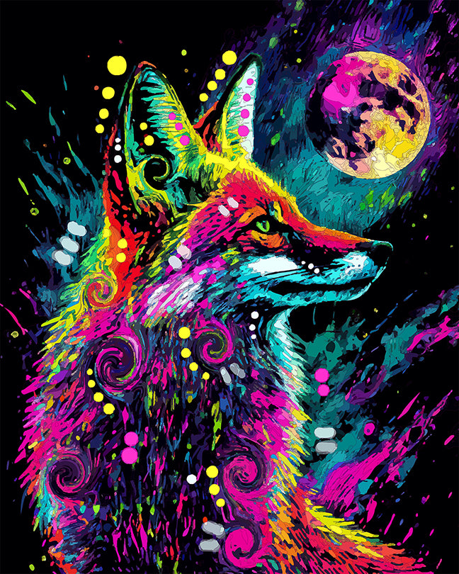 The Moonlighting Fox Mini Print (Ltd. Edition) (090326)