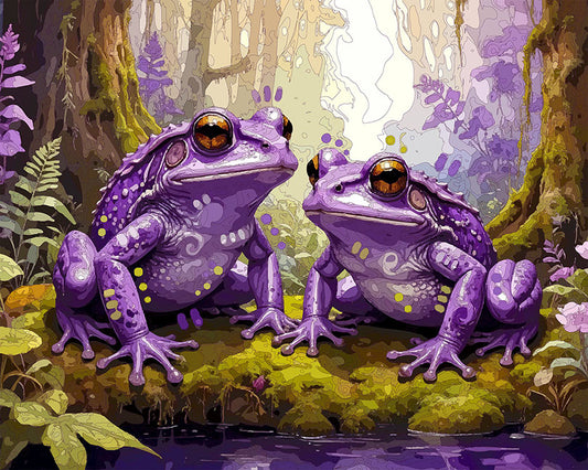 The Mossy Purple Frogs Mini Print (Ltd. Edition) (020426)