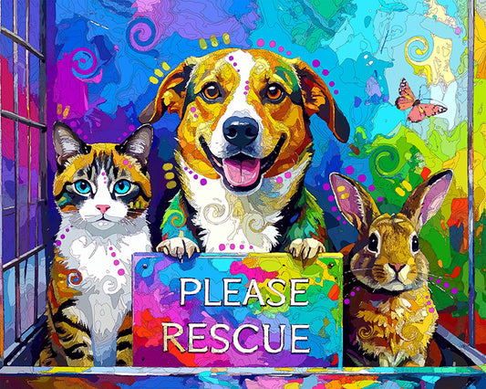 The Must Love Rescue Trio Mini Print (Ltd. Edition) (091125)