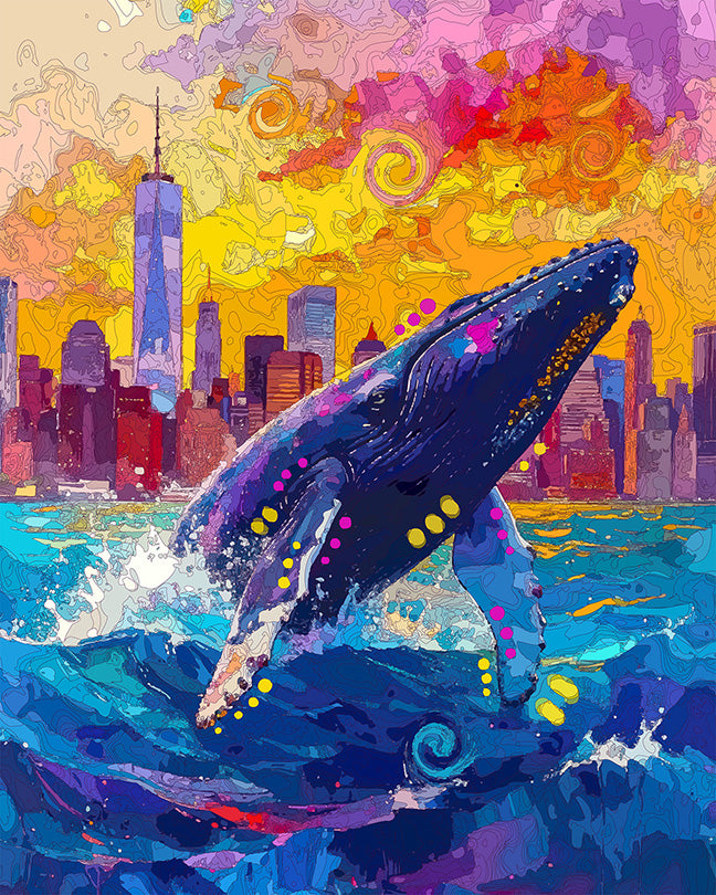 The NYC0500 Majestic Humpback Mini Print (Ltd. Edition) (080426)