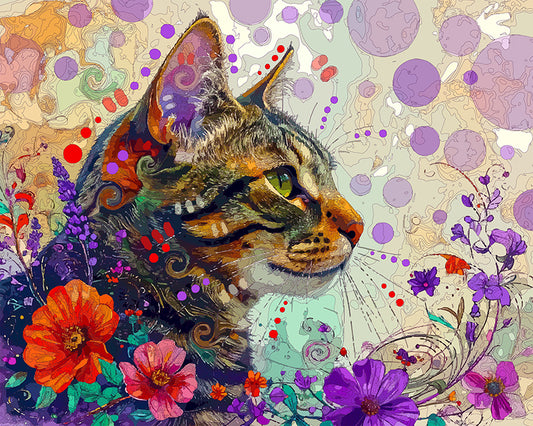The Nature Poised Tabby Mini Print (Ltd. Edition) (010826)
