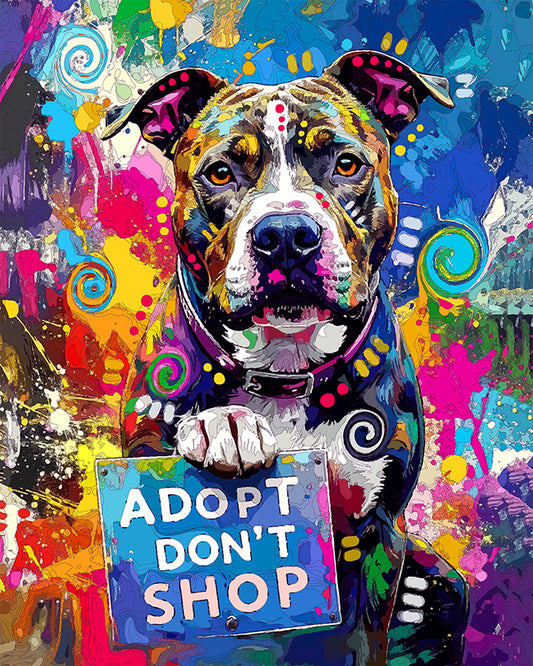 The New Don't Shop Pittie Mini Print (Ltd. Edition) (052026)