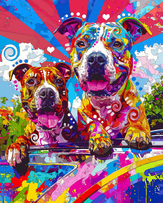 The New Heart Sunroof Pitties Mini Print (Ltd. Edition) (051926)