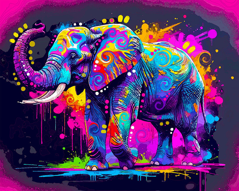 The Night Bright SERIES Elephant Mini Print (Ltd. Edition) (083126)