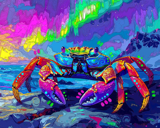 The Northern Lights Crab Mini Print (Ltd. Edition) (041326)