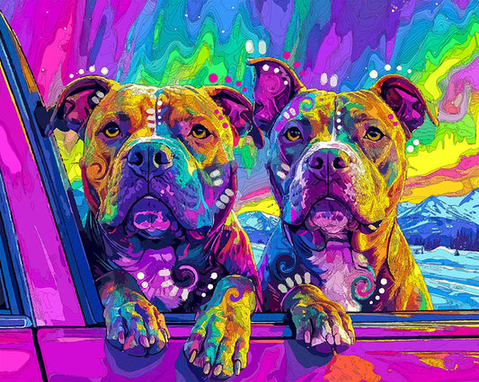 The Northern Lights Pick Up Pitties Mini Print (Ltd. Edition) (031326)