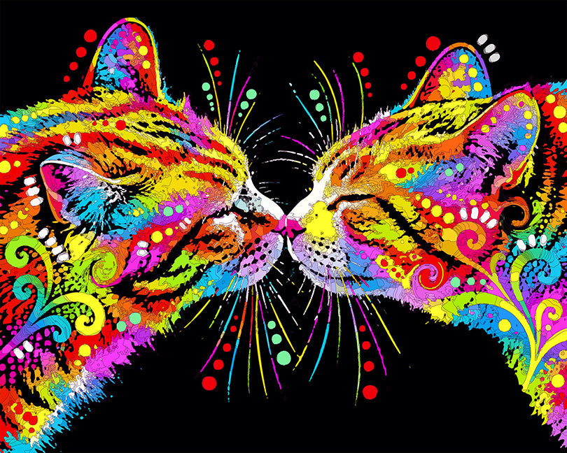 The Nose Kiss Cats Mini Print (Ltd. Edition) (100626)