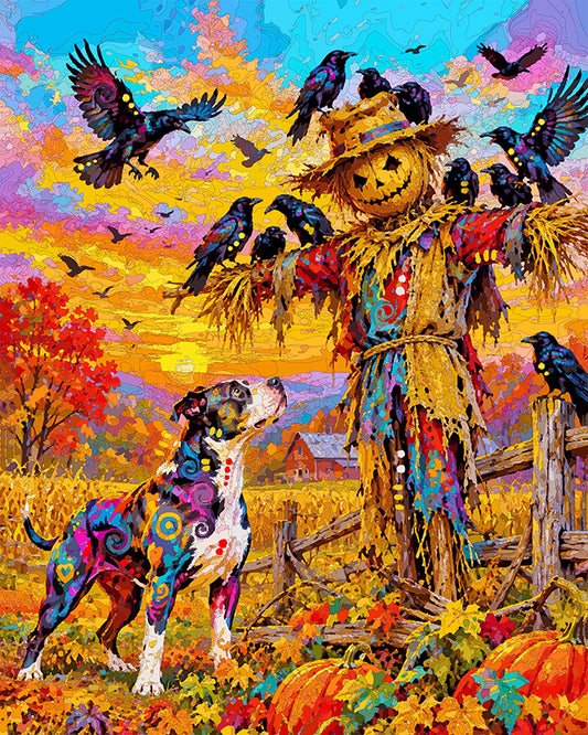 The Not So Scared Crow Pittie Mini Print (Ltd. Edition) (101526)
