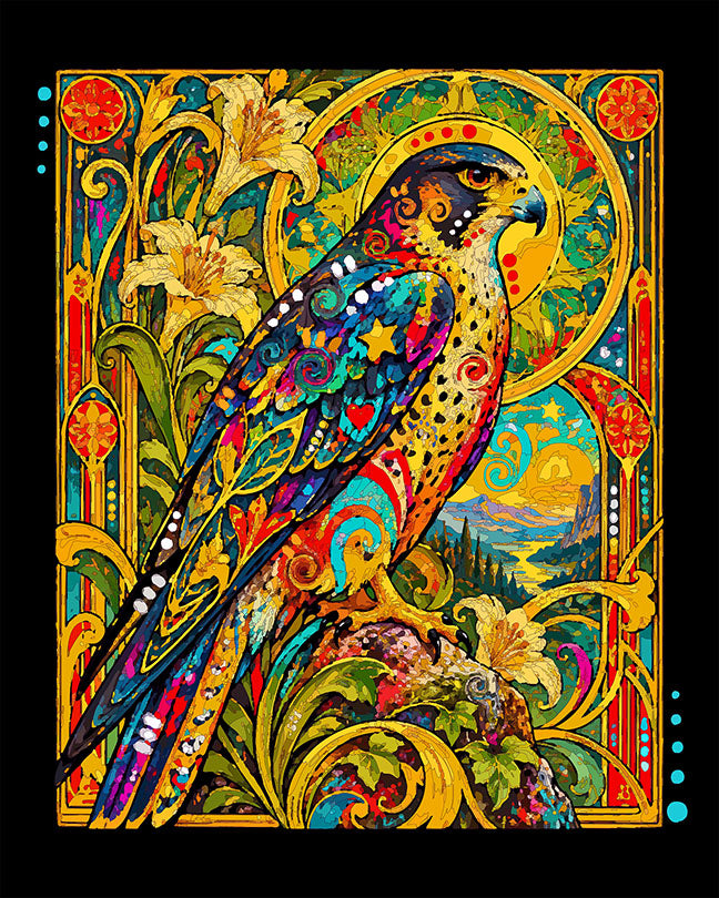 The Nouveau Bloom Falcon Mini Print (Ltd. Edition) (102726)