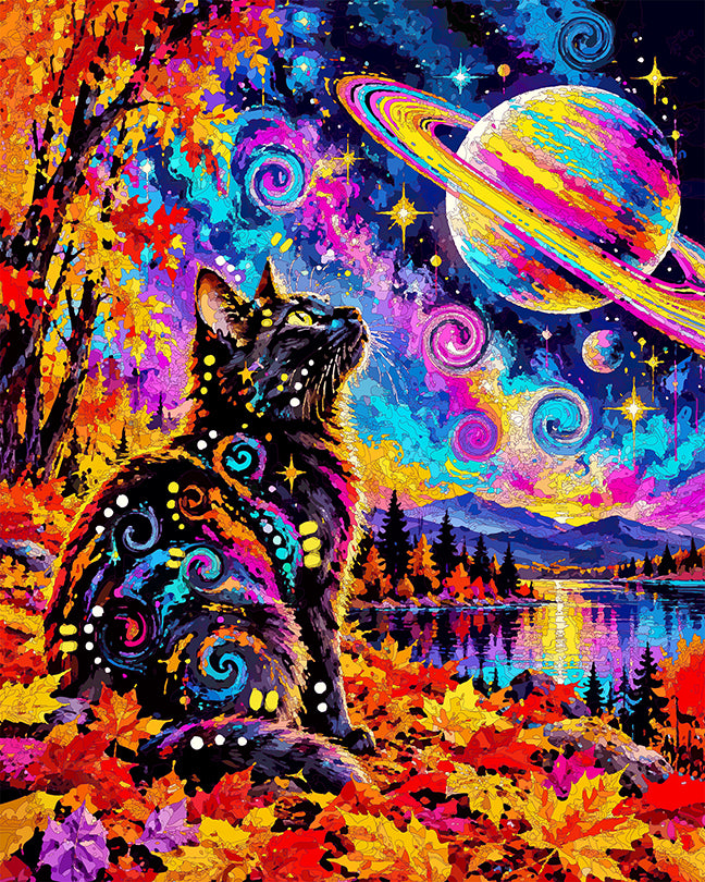 The October Saturn Seeker Mini Print (Ltd. Edition) (092926)