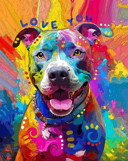 The Over The Top Love Pittie Mini Print (Ltd. Edition) (081825)