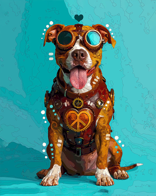 The Peace Love SP Pittie Mini Print (Ltd. Edition) (060326)