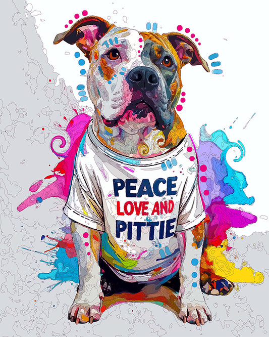 The Peace Tee Pittie Mini Print (Ltd. Edition) (042226)