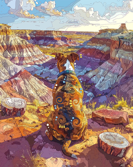 The Petrified Forest View Mini Print (Ltd. Edition) (073126)
