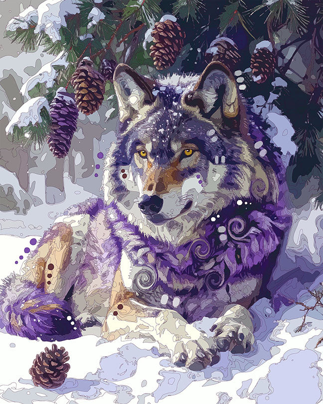 The Pine Woods Wolf Mini Print (Ltd. Edition) (121625)