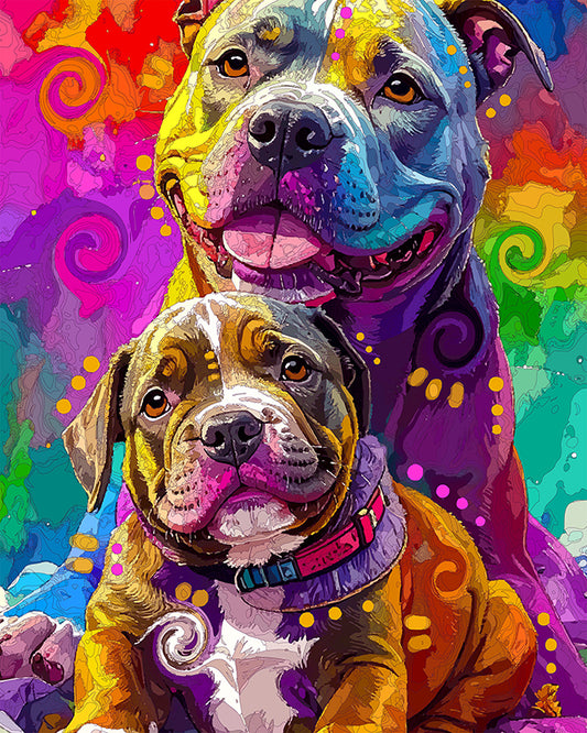 The Pittie And The Little Puppy Mini Print (Ltd. Edition) (051426)