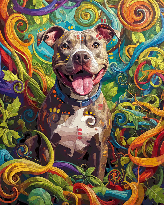 The Pittie In Vineland Mini Print (Ltd. Edition) (120425)