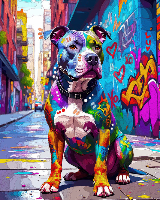 The Pittie Of The City Mini Print (Ltd. Edition) (071525)