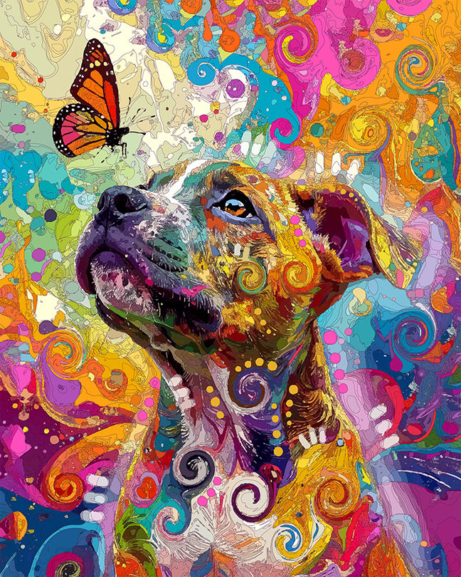 The Pittie Pup Flight Tracker Mini Print (Ltd. Edition) (101725)