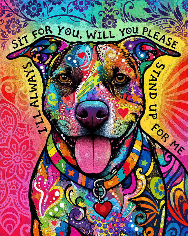 The Pittie Sitter Mini Print (Ltd. Edition) (102026)