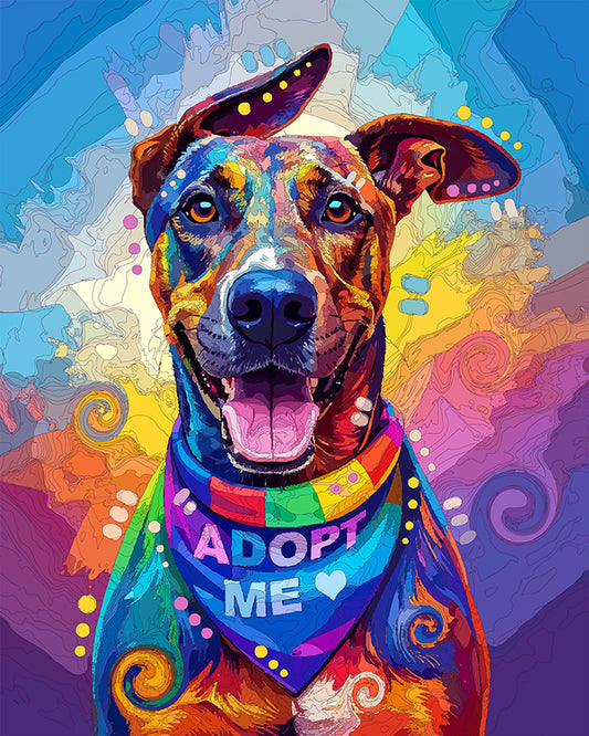The Playful Adoption Pup Mini Print (Ltd. Edition) (043026)