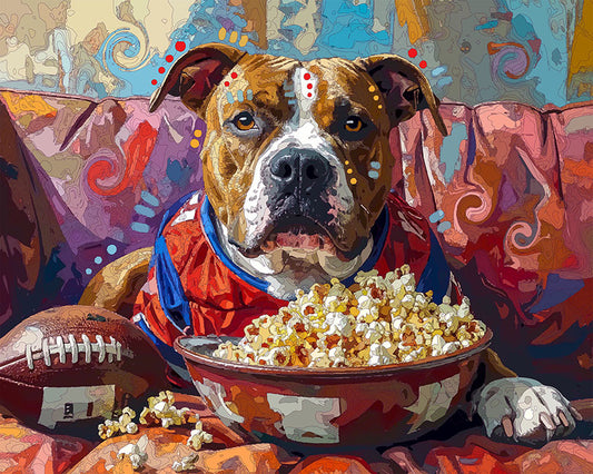 The Playoff Pittie Mini Print (Ltd. Edition) (012326)