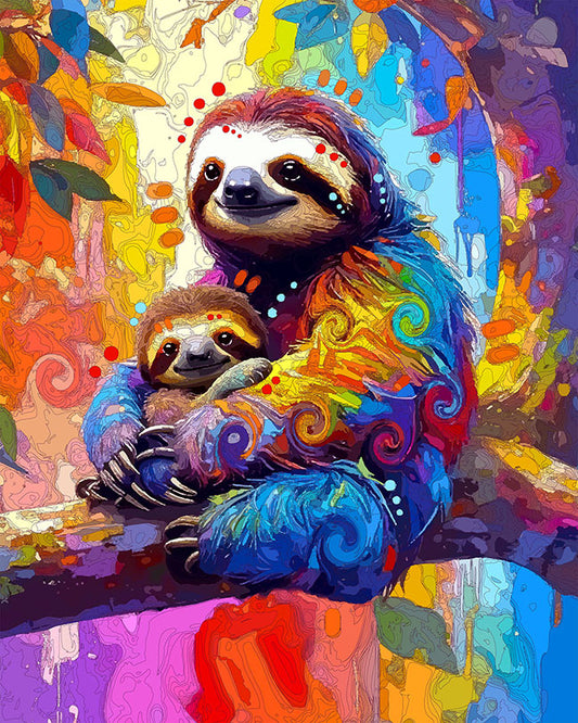 The Pop Tree Sloths Mini Print (Ltd. Edition) (030926)