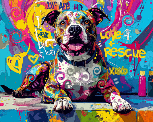 The Power Pittie Mini Print (Ltd. Edition) (103025)