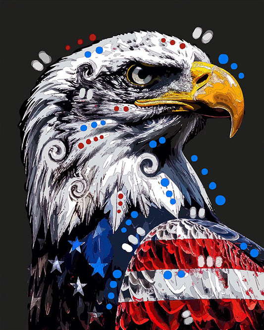 The Projected Flag Eagle Mini Print (Ltd. Edition) (050526)