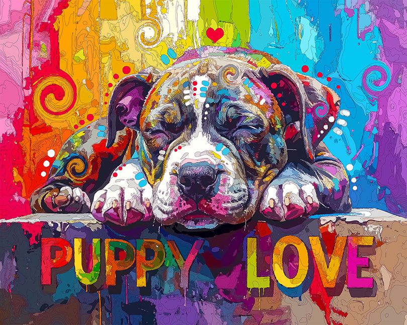 The Puppy Love Wall Nap Mini Print (Ltd. Edition) (043026)