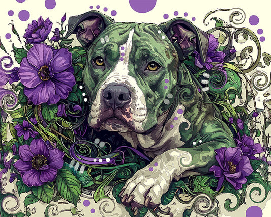 The Purple Emergence Pittie Mini Print (Ltd. Edition) (021126)
