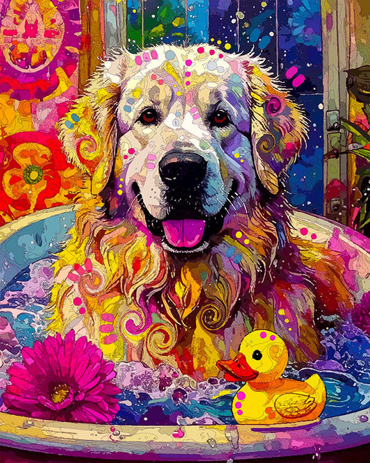 The Pyrenees Bath Time Mini Print (Ltd. Edition) (121525)