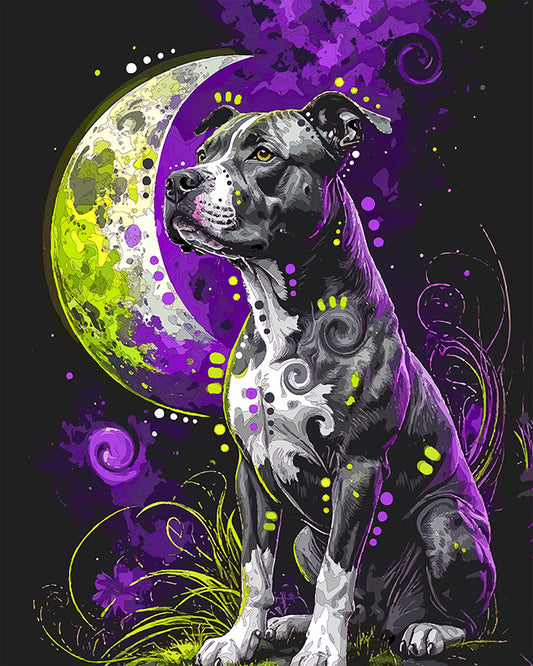 The Quarter Moon Mystery Pittie Mini Print (Ltd. Edition) (051826)