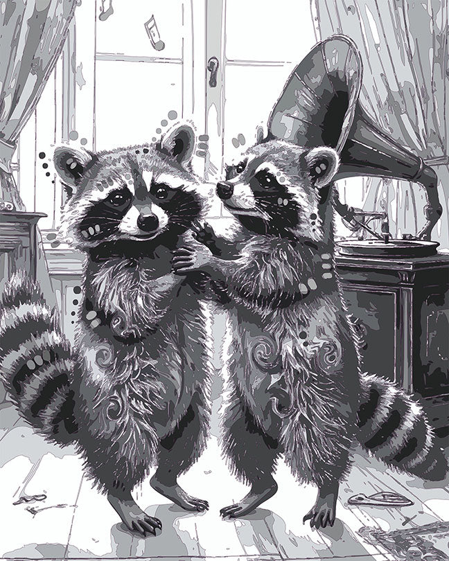 The Raccoon Waltz Mini Print (Ltd. Edition) (012026)