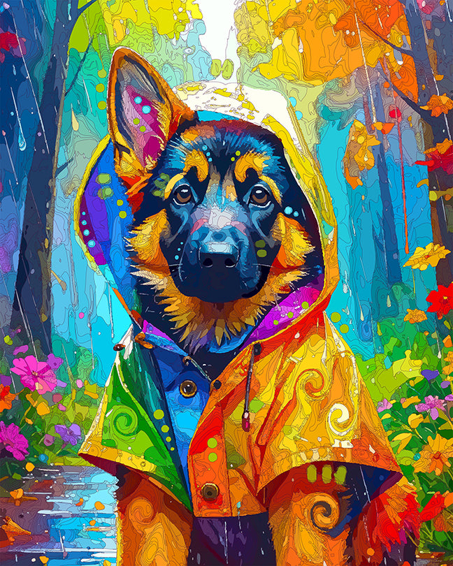 The Rain Shep Pup Mini Print (Ltd. Edition) (082825)