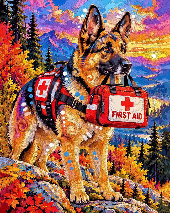 The Red Cross Sunset Shep Mini Print (Ltd. Edition) (100126)