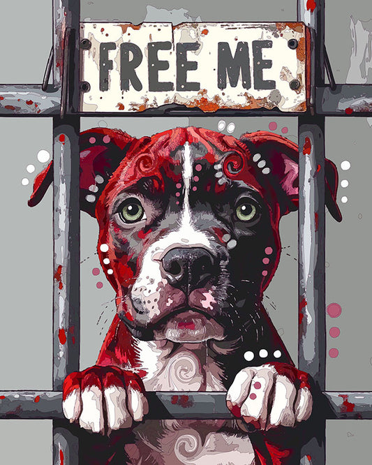 The Red Pittie Blues Mini Print (Ltd. Edition) (041326)