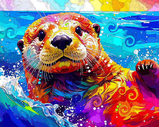 The Reemergence Of The Backstroke Sea Otter Mini Print (Ltd. Edition) (073125)