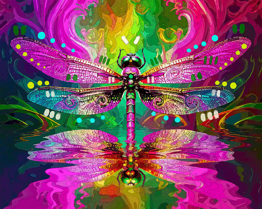The Reflection Water Dragonfly Mini Print (Ltd. Edition) (051426)
