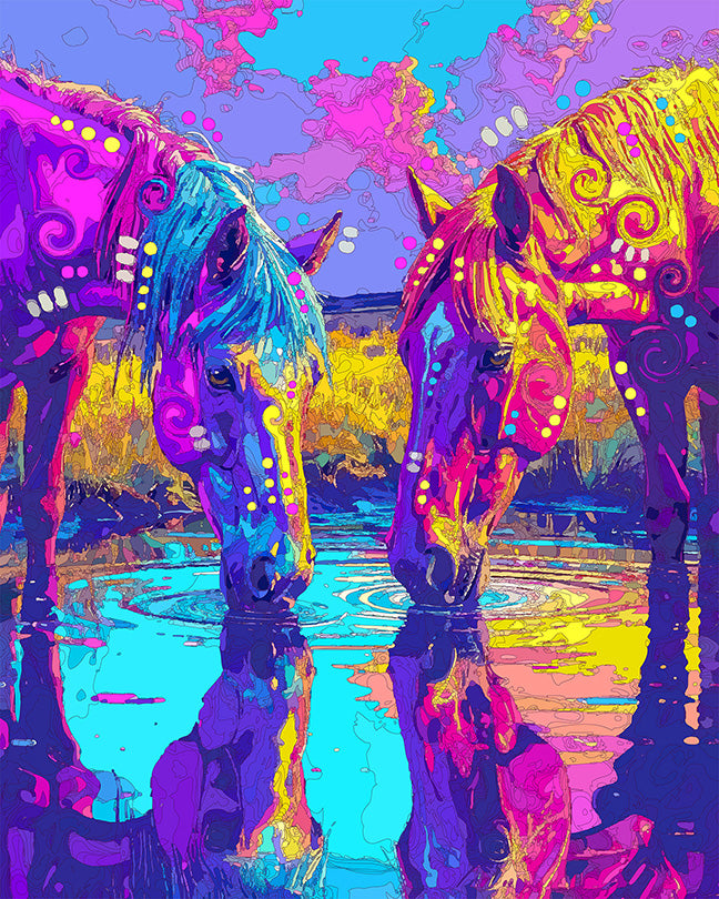 The Reflection Mustangs Mini Print (Ltd. Edition) (081726)