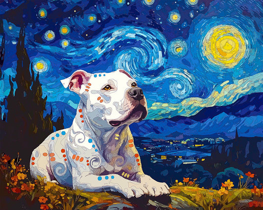 The Relaxed Starry White Pit Mini Print (Ltd. Edition) (032726)