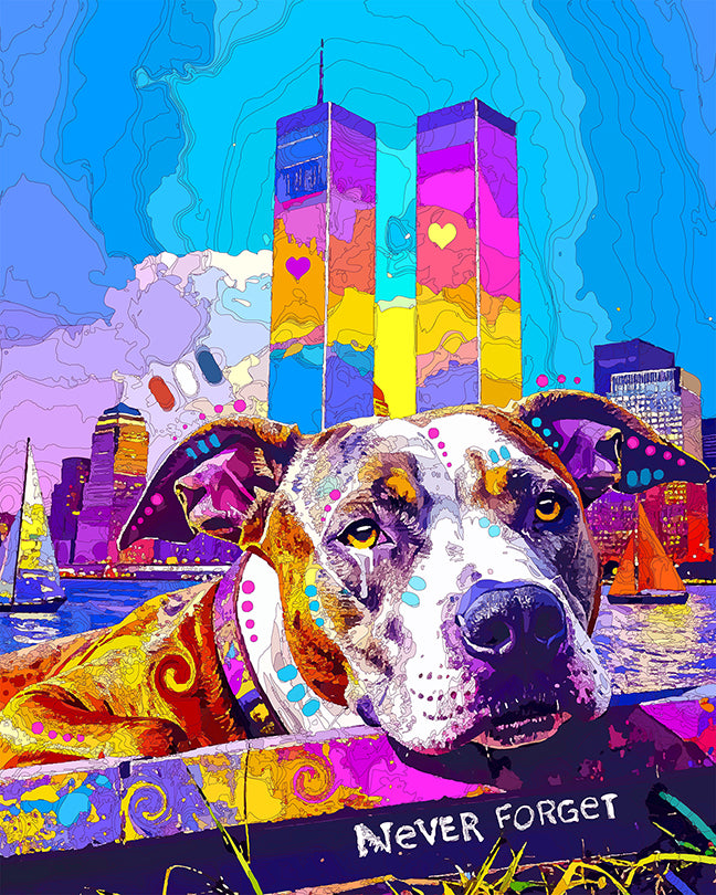 The Remembrance Pittie Mini Print (Ltd. Edition) (091125)