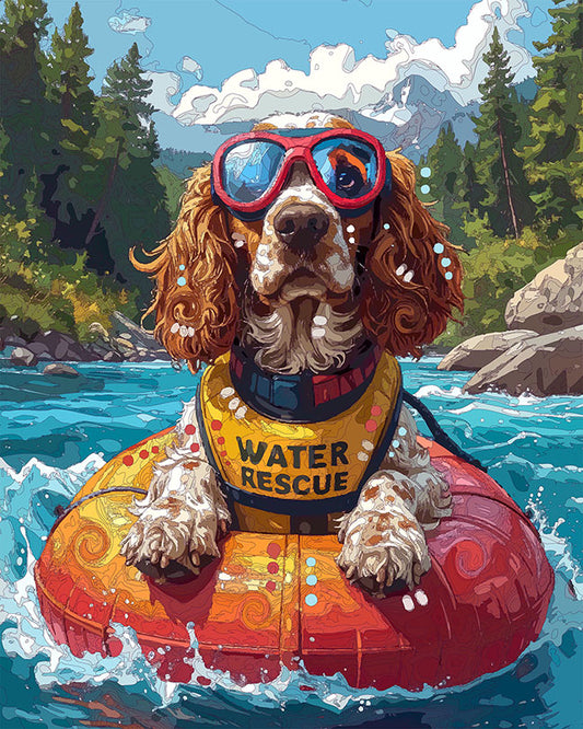 The Rescue Raft Spaniel Mini Print (Ltd. Edition) (033126)