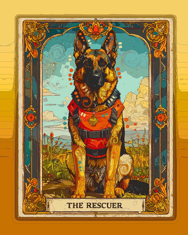 The Rescuer Tarot Mini Print (Ltd. Edition) (072426)